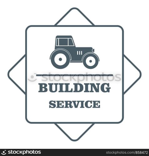 Building agency logo. Simple illustration of building agency vector logo for web. Building agency logo, simple gray style
