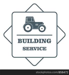 Building agency logo. Simple illustration of building agency vector logo for web. Building agency logo, simple gray style