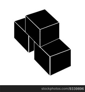 building blocks icon vector design template