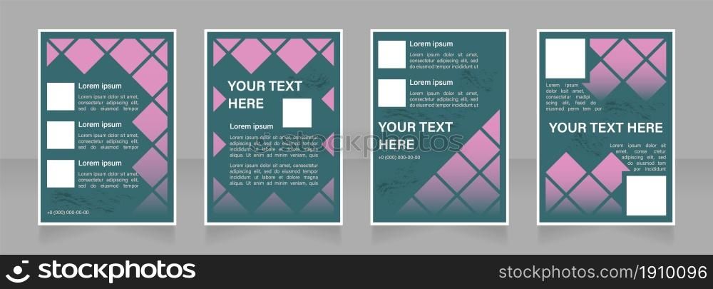 Building brand recognition blank brochure layout design. Social media. Vertical poster template set with empty copy space for text. Premade corporate reports collection. Editable flyer paper pages. Building brand recognition blank brochure layout design