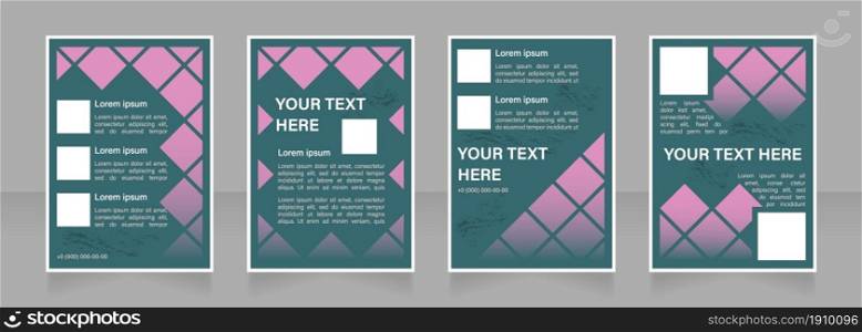 Building brand recognition blank brochure layout design. Social media. Vertical poster template set with empty copy space for text. Premade corporate reports collection. Editable flyer paper pages. Building brand recognition blank brochure layout design