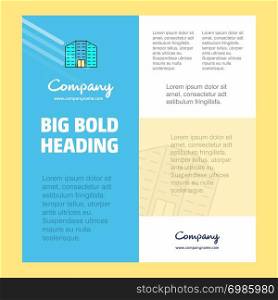 Building Business Company Poster Template. with place for text and images. vector background