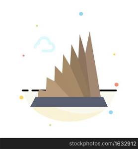 Building, Construction, Estate, Landmark, Martyrs Abstract Flat Color Icon Template