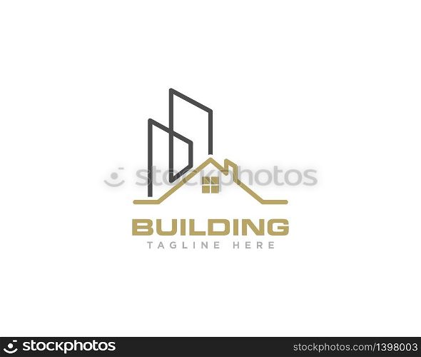 Building Construction Logo Design Vector