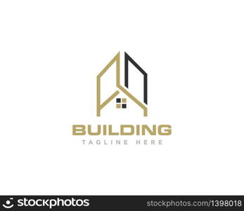 Building Construction Logo Design Vector