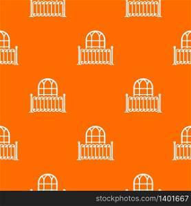 Building decor pattern vector orange for any web design best. Building decor pattern vector orange