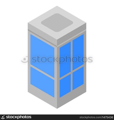 Building elevator icon. Isometric of building elevator vector icon for web design isolated on white background. Building elevator icon, isometric style