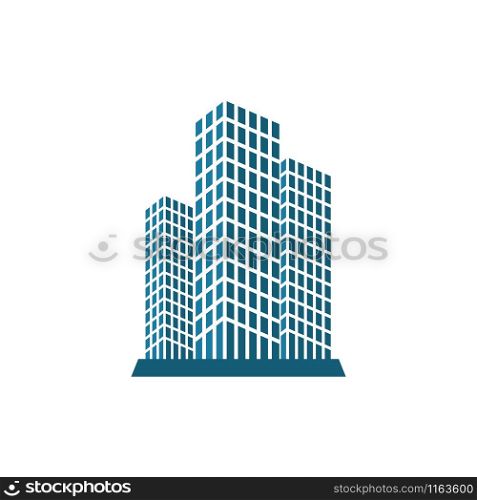Building graphic design template vector isolated illustration