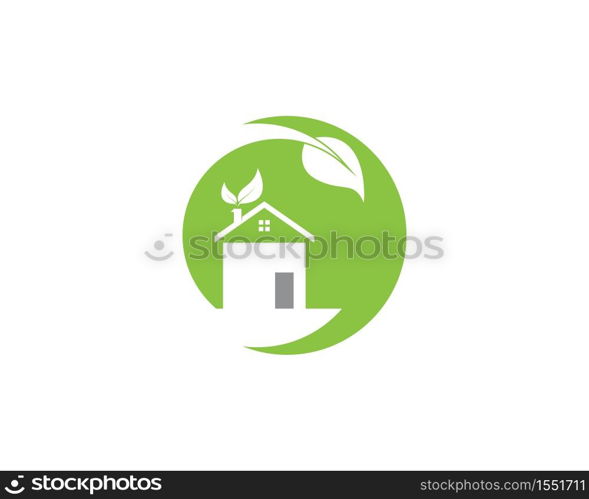 Building home nature icon vector illustration