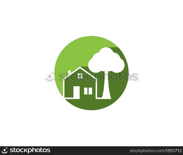 Building home nature icon vector illustration