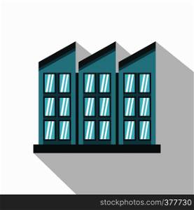 Building icon. Flat illustration of building vector icon for web. Building icon, flat style