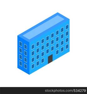 Building icon in isometric 3d style on a white background. Building icon, isometric 3d style