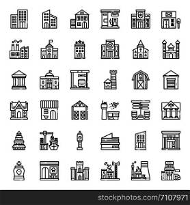 building icon, isolated on white background