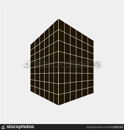Building icon isolated on white background, vector illustration