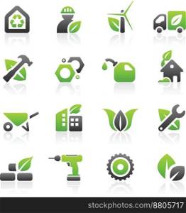 Building icons vector image