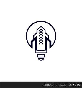 building lamp logo template