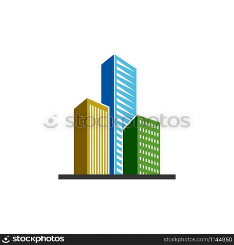Building real estate icon design template vector isolated illustration. Building real estate icon design template vector isolated