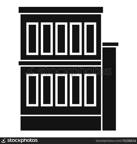 Building reconstruction icon. Simple illustration of building reconstruction vector icon for web design isolated on white background. Building reconstruction icon, simple style