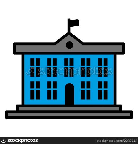 Building school icon vector sign and symbol