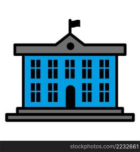 Building school icon vector sign and symbol