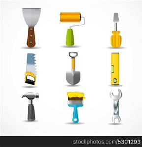 Building tools. Isolated on White Background. Vector Illustration EPS10. Building tools. Isolated on White Background.