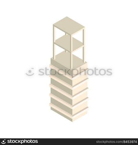 Building under construction isometric