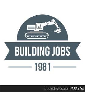 Building vacancy logo. Simple illustration of building vacancy vector logo for web. Building vacancy logo, simple gray style