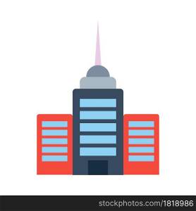 Building vector icon city architecture skyscraper illustration house. Office apartment building icon district urban sign. Simple residential town cityscape goverment tower. Metropolis structure