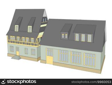 building vector illustration isolated on white background
