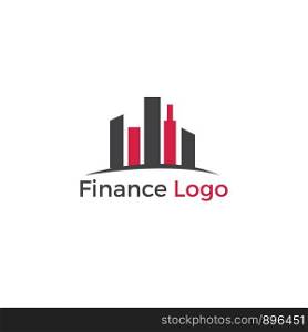 Building vector logo design, construction company skyline city icon.