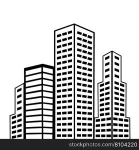 Buildings cityscape isolated icon Royalty Free Vector Image