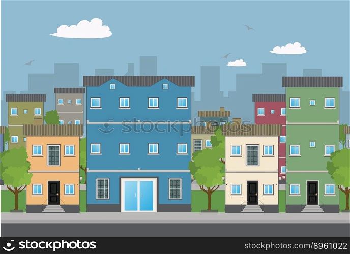 Buildings vector image