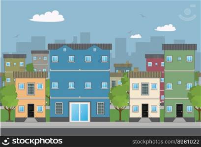 Buildings vector image