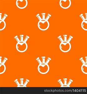 Bulb chemistry science pattern vector orange for any web design best. Bulb chemistry science pattern vector orange