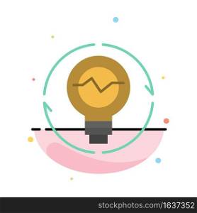 Bulb, Concept, Generation, Idea, Innovation, Light, Light bulb Abstract Flat Color Icon Template