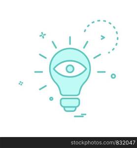 bulb eye icon vector design