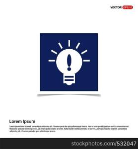 bulb icon - Blue photo Frame