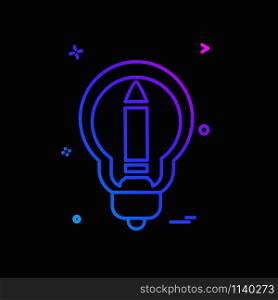 bulb icon design vector