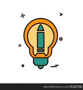 bulb icon design vector