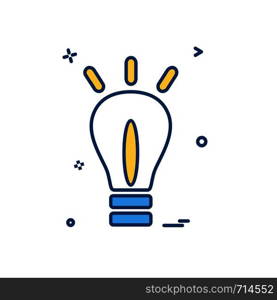 Bulb icon design vector