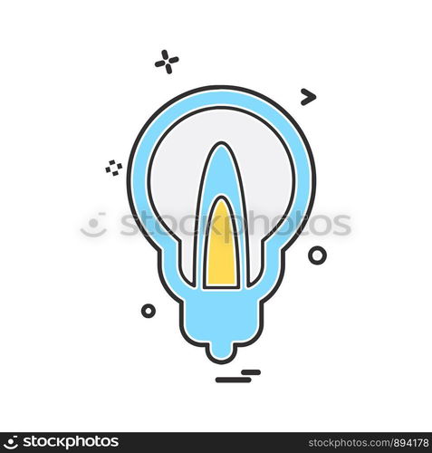 Bulb icon design vector