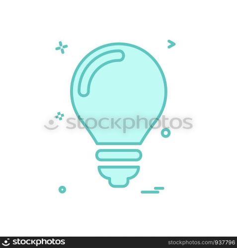 Bulb icon design vector