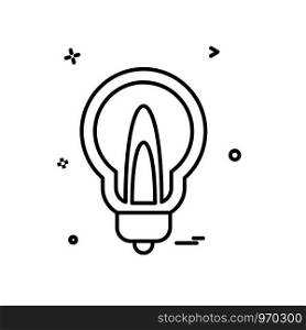 Bulb icon design vector