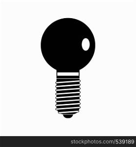 Bulb icon icon in simple style on a white background. Bulb icon in simple style