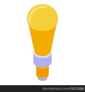 Bulb icon isometric vector. Smart lightbulb. Lamp solution. Bulb icon isometric vector. Smart lightbulb