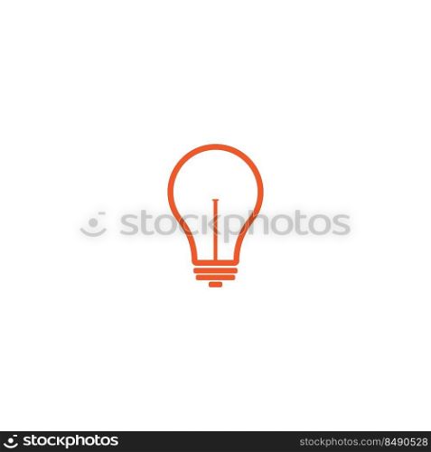 Bulb icon. vector illustration template logo design.