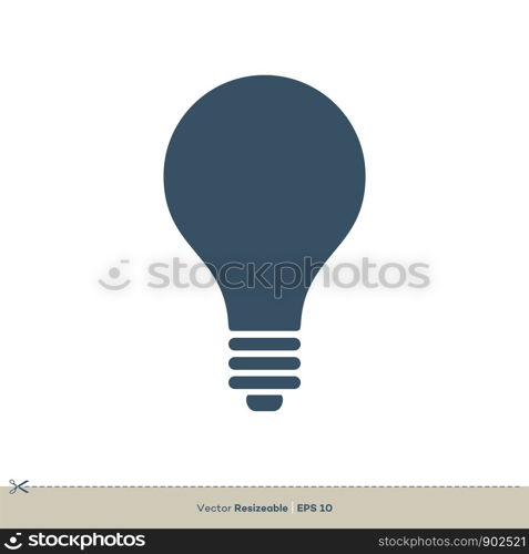 Bulb Icon Vector Logo Template Illustration Design. Vector EPS 10.