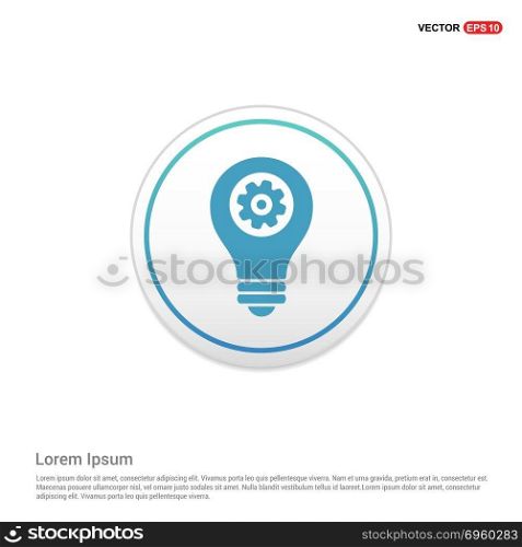 bulb icon - white circle button