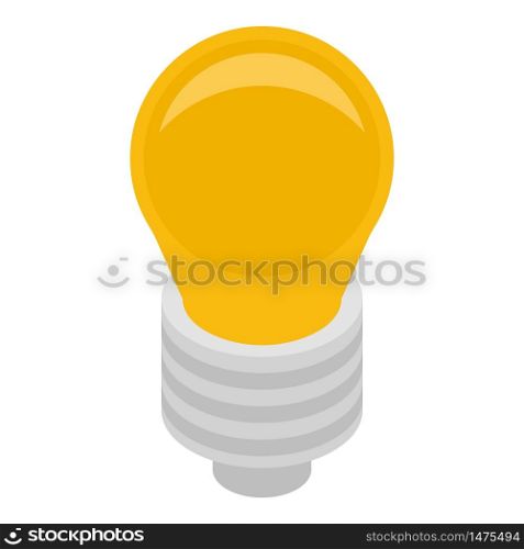 Bulb idea icon. Isometric of bulb idea vector icon for web design isolated on white background. Bulb idea icon, isometric style