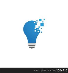 Bulb ilustration logo vector design